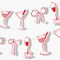 Big Dot of Happiness Drinks with the Girls Garland Banner, Girls Night Birthday or Bachelorette, 30 Feet of Cord, 15 Double-Sided Cocktails & Bows